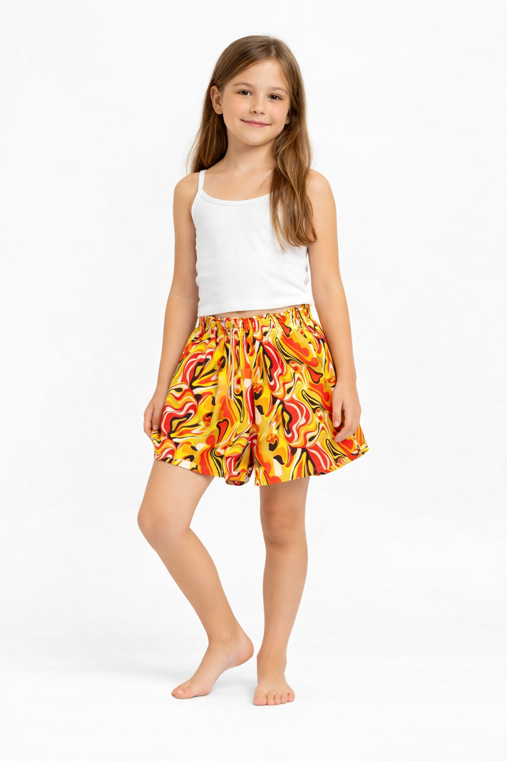 SHORT DE NIÑA ESTAMPADO