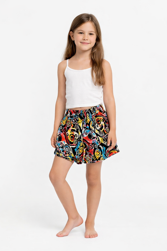 SHORT DE NIÑA ESTAMPADO