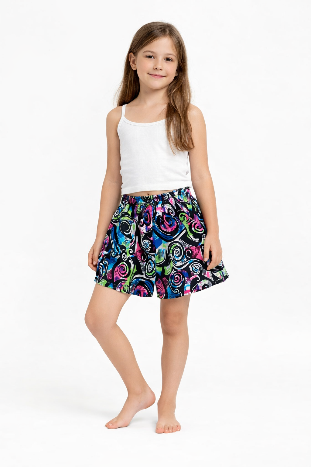 SHORT DE NIÑA ESTAMPADO